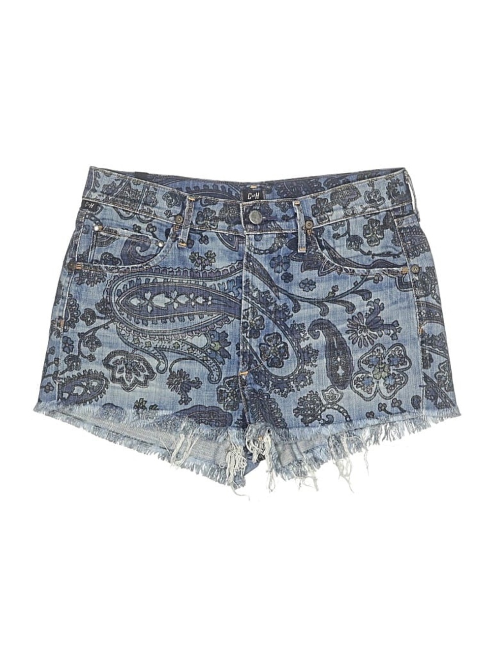 CITIZENS OF HUMANITY CORD SHORTS IN PAISLEY